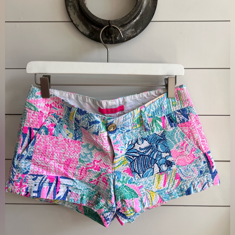 Lilly Pulitzer Patchwork Shorts Size 0